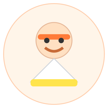 White-yellow belt character